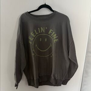 American Eagle Outfitters Gray Crew Neck Sweater